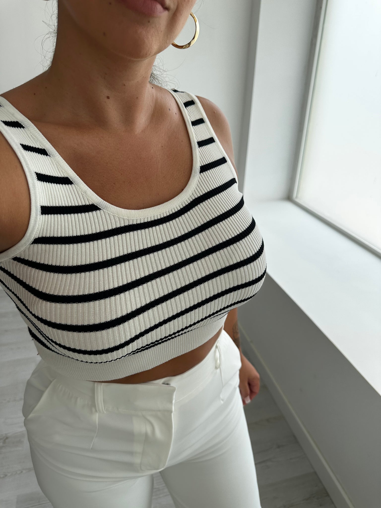 striped top